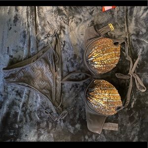 Victoria’s Secret bikini push up too. Roxy swim bottoms